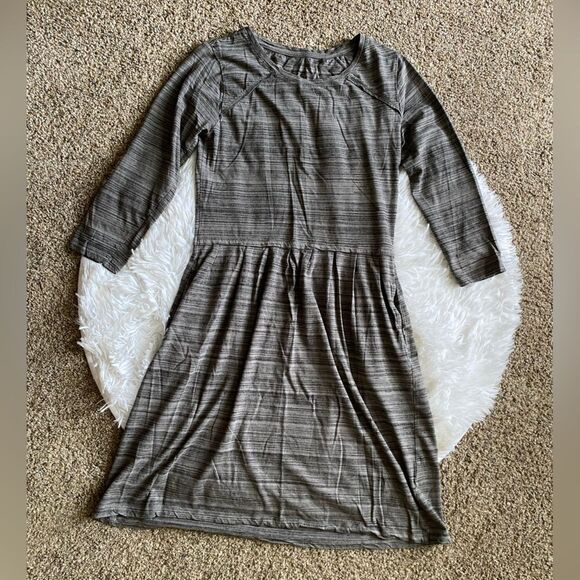 Toad&Co Dress Organic Cotton Lyocell Blend Stretchy Pockets Womens Medium - Picture 1 of 7
